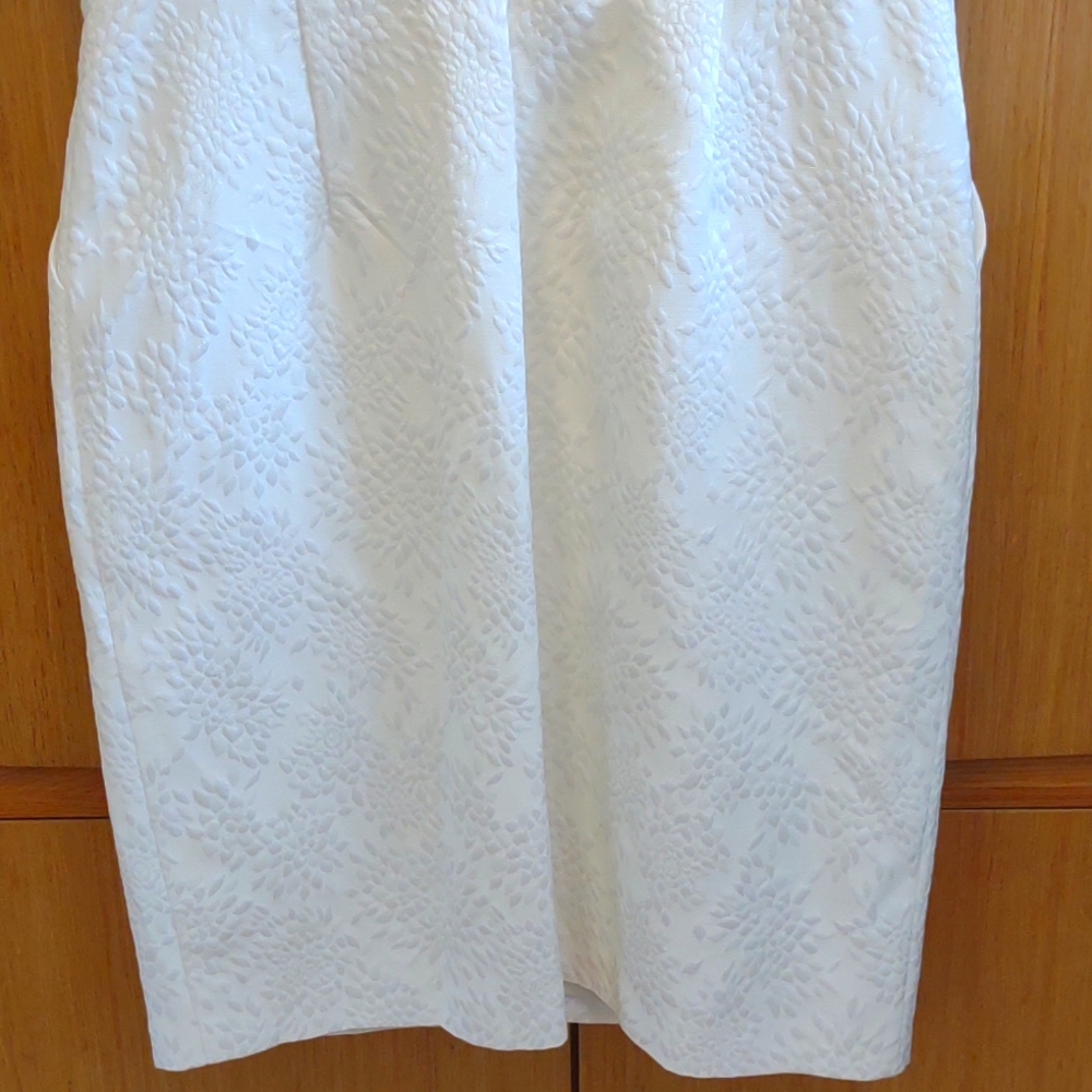 NWOT White "Ivy" Sleeveless Dress SZ 10 By Ellen Tracy - Picture 6 of 11